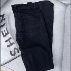 Black flare jeans